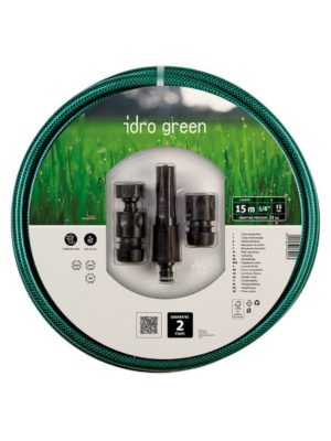 MANGUERA FITT IDRO GREEN 15 MM X 15 MTS C.ACC.