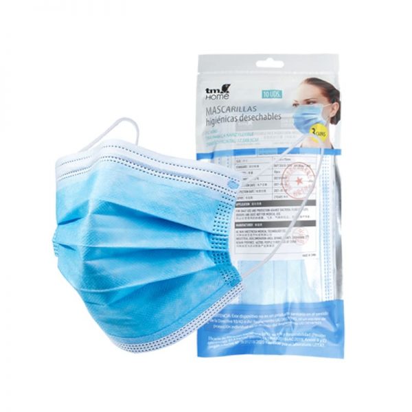 MASCARILLA QUIRUR. AZUL BO 10 UN.