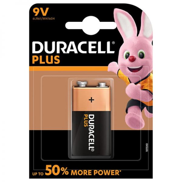 PILA ALCALINA DURACELL PLUS 9V BL 1 UN