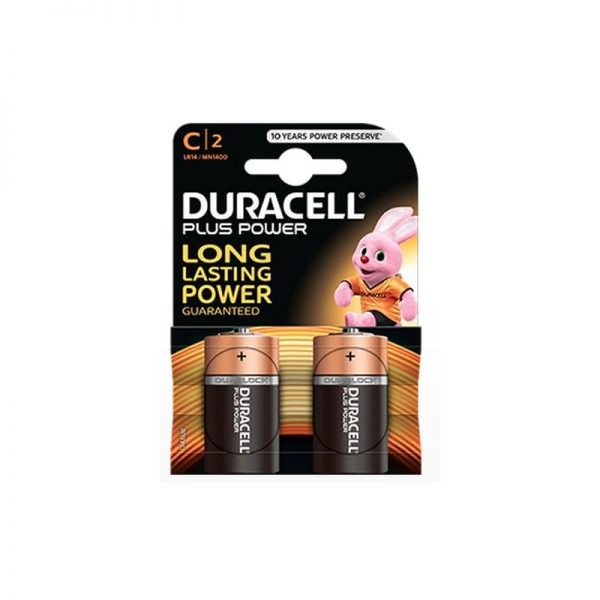 PILA ALCALINA DURACELL PLUS POWER LR14 BL 2UN